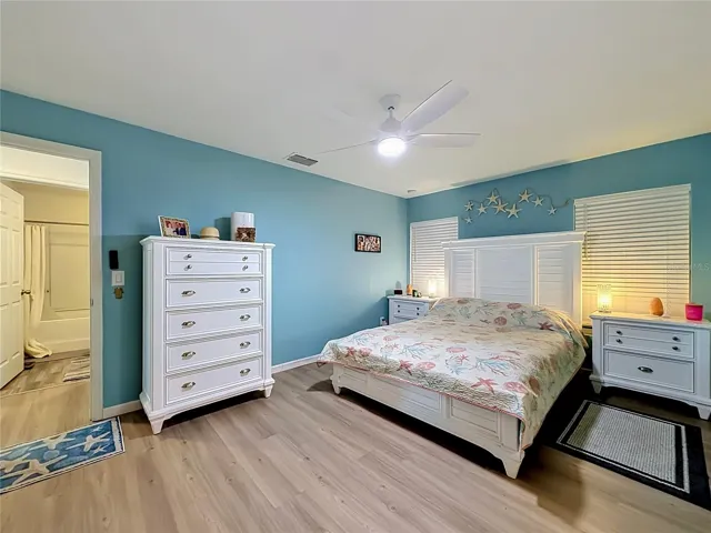 the main bedroom