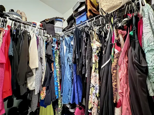 the walk in closet