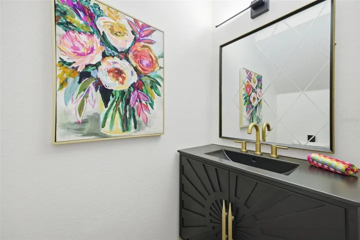 Downstairs half bath