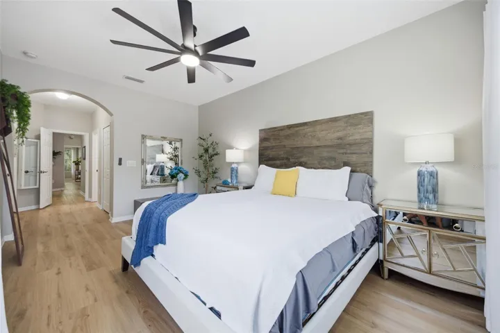 Spacious master bedroom suite