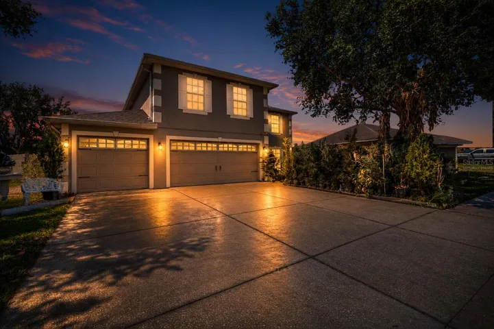 Twilight Front Exterior Virtually Staged