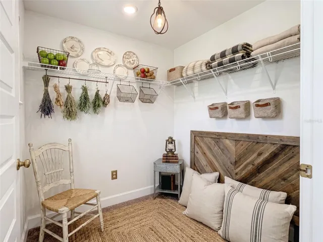 walk in closet, virtual staged