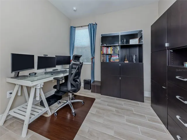 The fourth bedroom is currently being used as an office, however is near the third bedroom.
