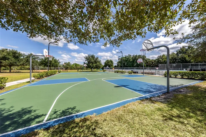 Stoneybrook includes basketball courts as well. The residents love this club!