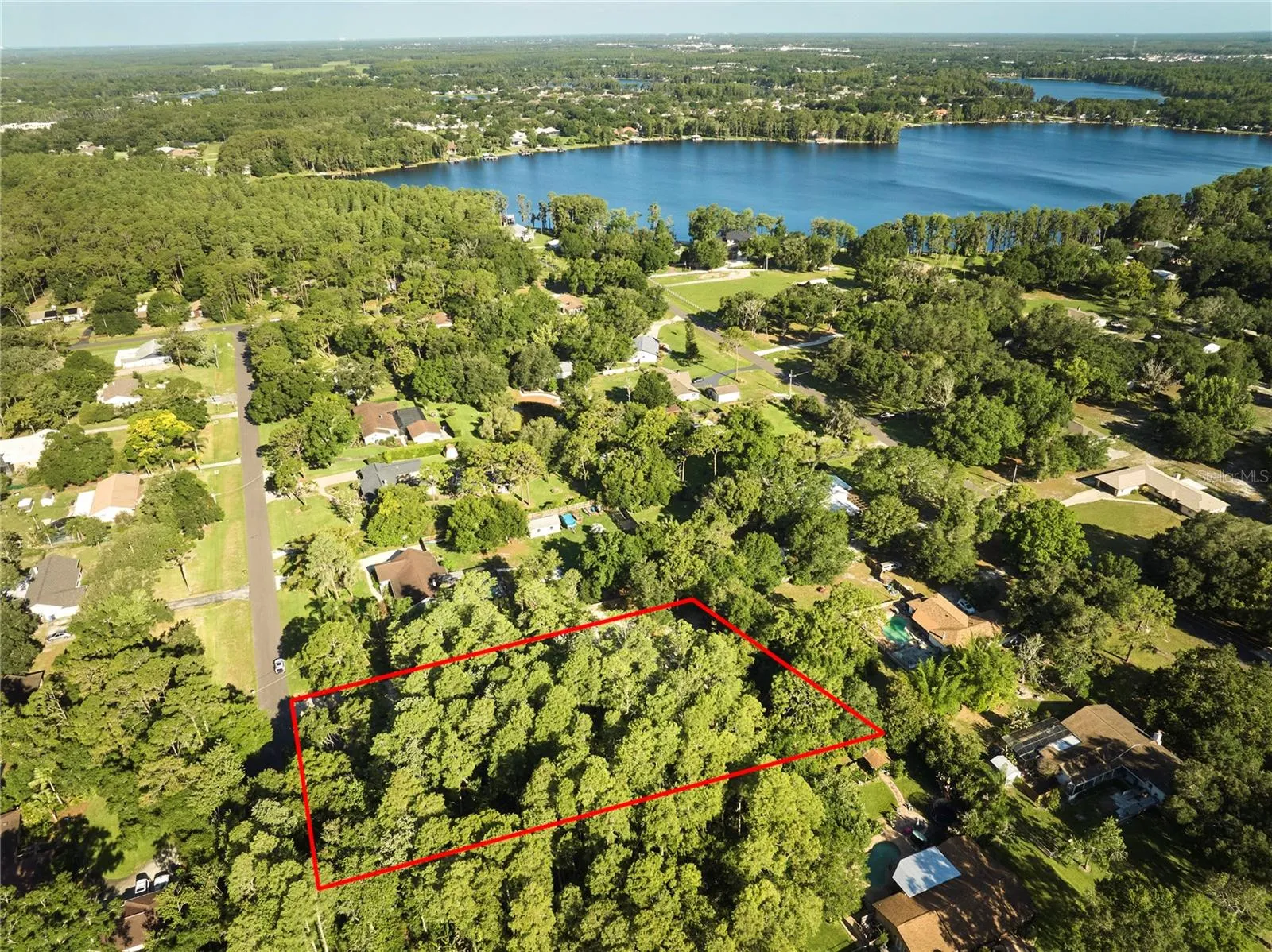 Lot 7 with Lake Hiawatha in the back ground.