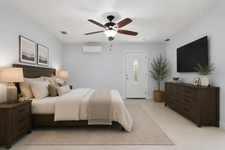 In-law suite with private entrance / Primary Bedroom*Virtually Staged*