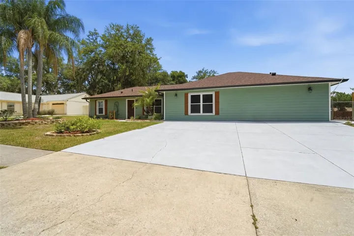 Expanded driveway! Plenty of room for all your cars!