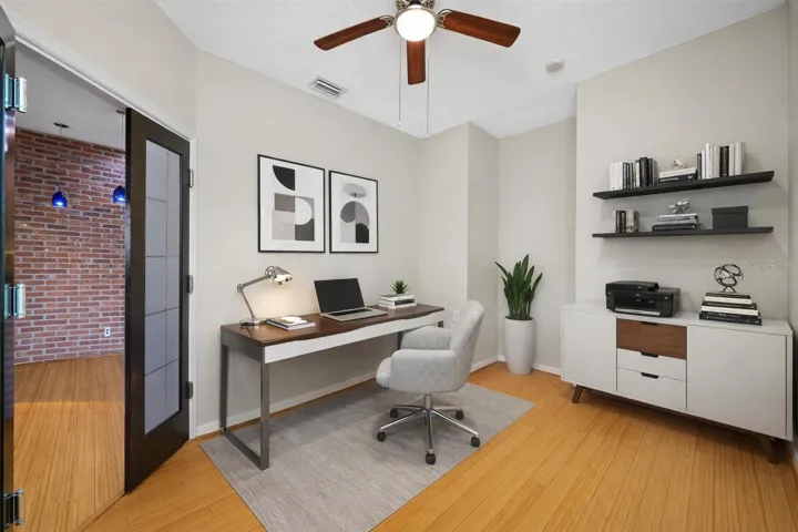 AI staged Office/Den
