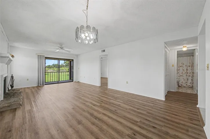Great room. Brand new luxury vinyl flooring and freshly painted.