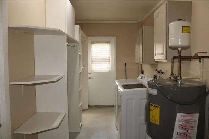 Inside utility room