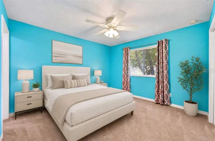 Second floor/fifth bedroom. Virtually Staged.