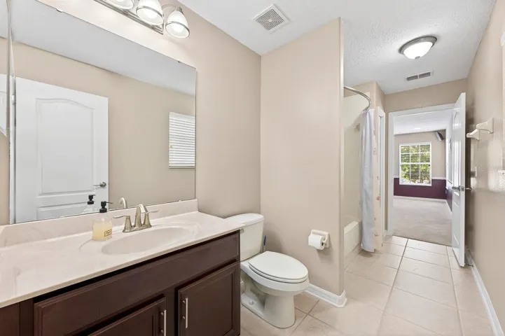 Second floor full bath.