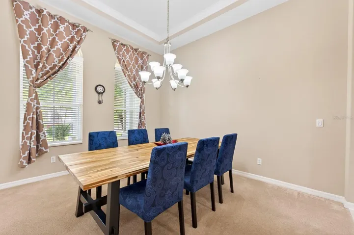 Formal dining space.
