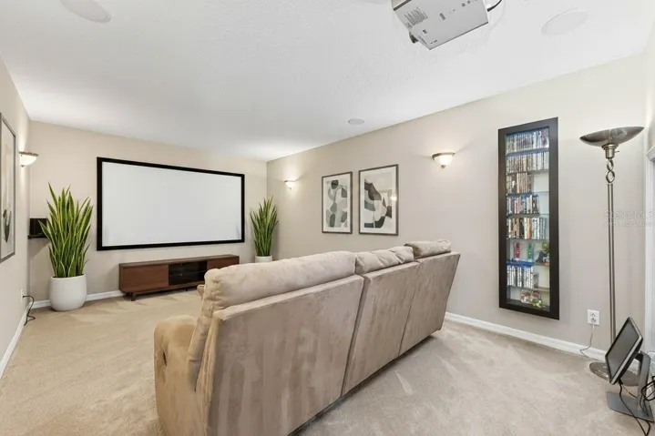Media/Theater Room. Virtually Staged.