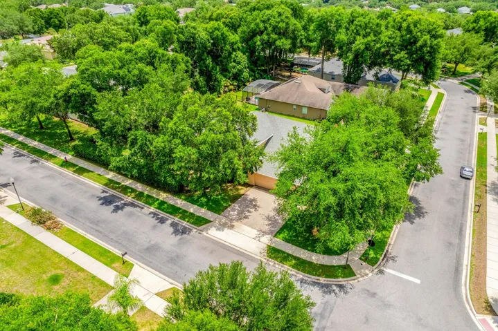 .35 acre corner lot.