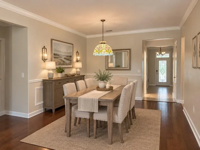 VIRTUALLY STAGED DINING ROOM