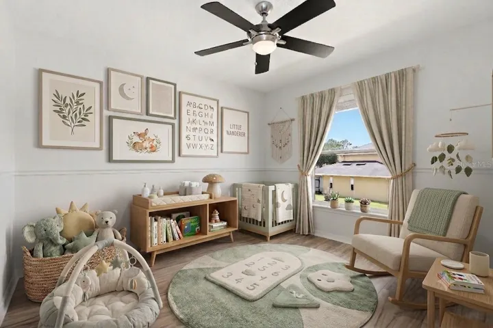 Staged picture of bedroom 4