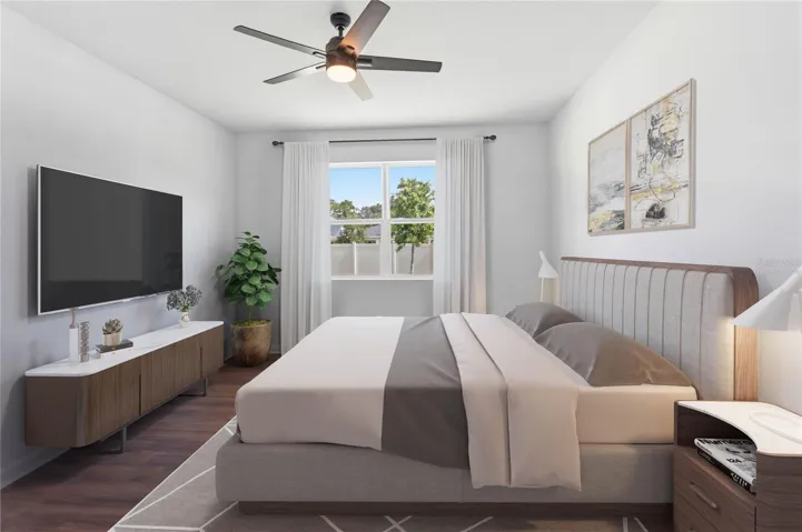 Primary Bedroom Virtually Staged