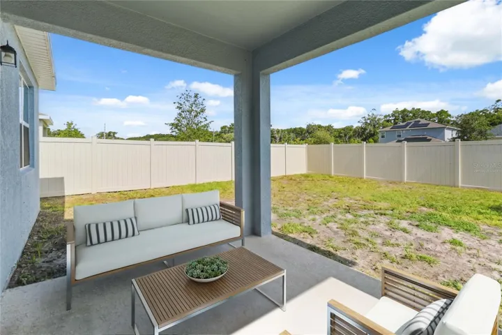 Back Porch Virtually Staged