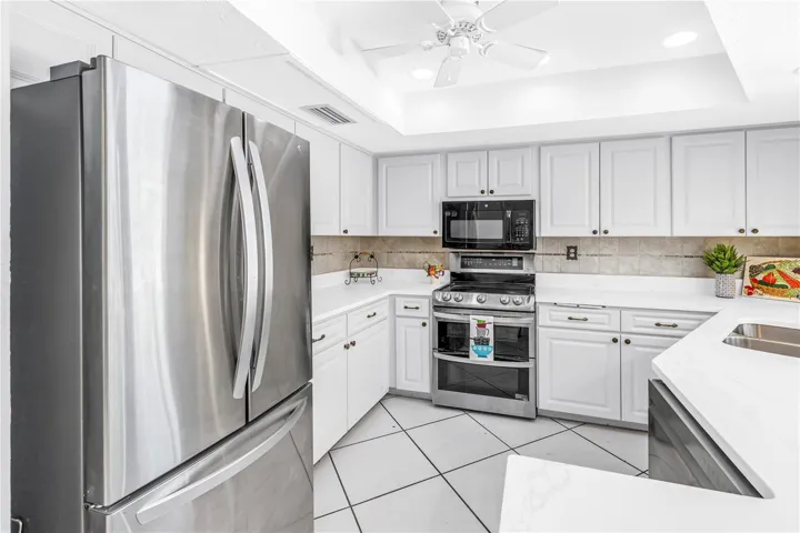 Newer stainless steel appliances