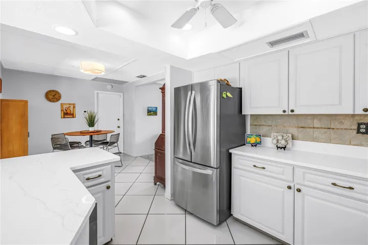 Convenient dining room off the kitchen.