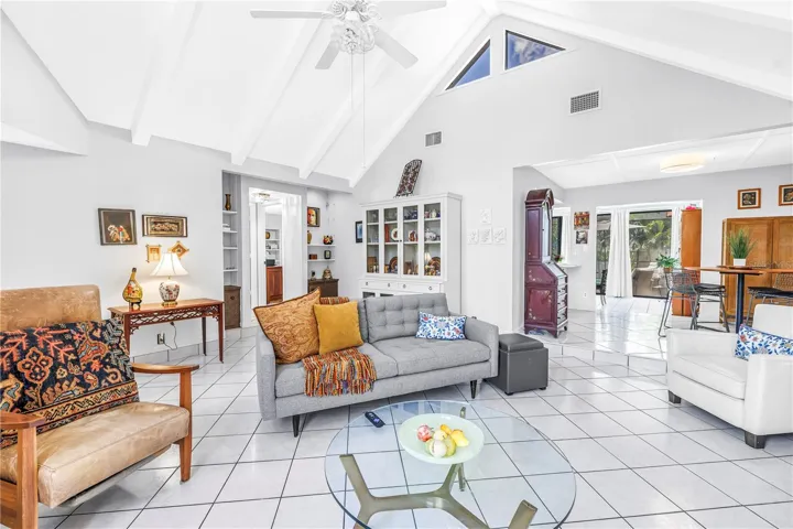 Sun-filled living space.