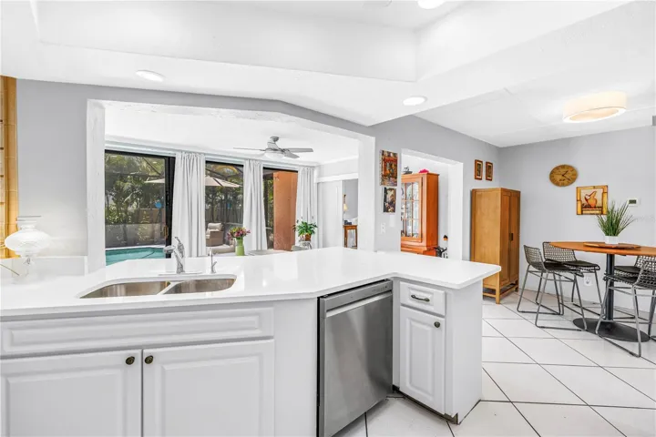 New quartz countertops.