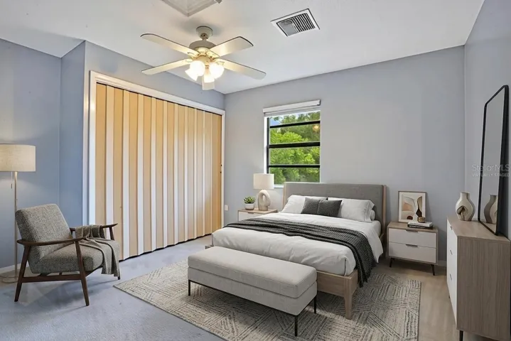 Virtually Staged 2nd Floor Apartment Bedroom 2 (option 2)
