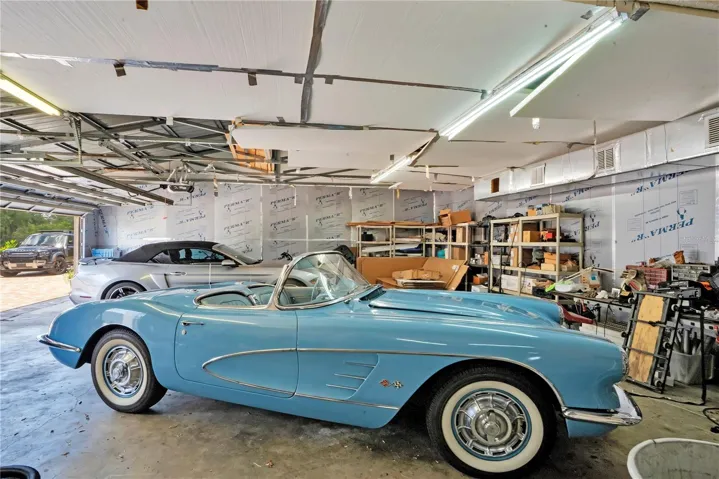 Interior of one garage