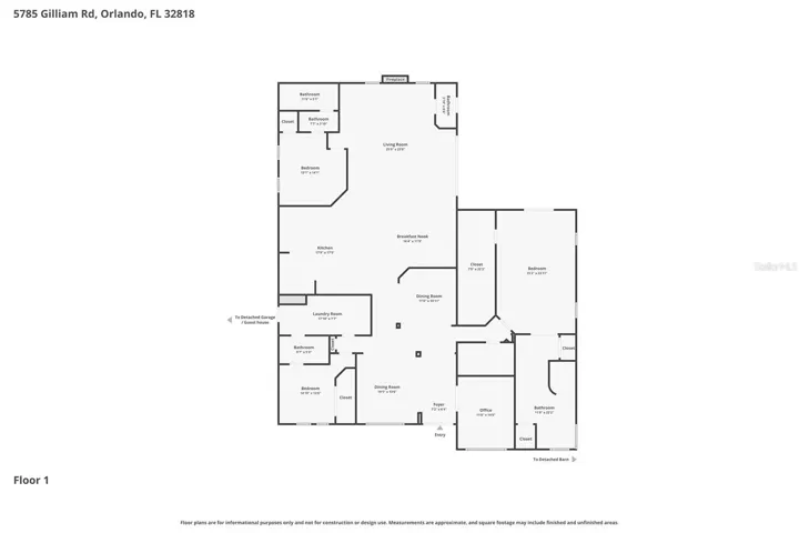 Main House Floor Plan