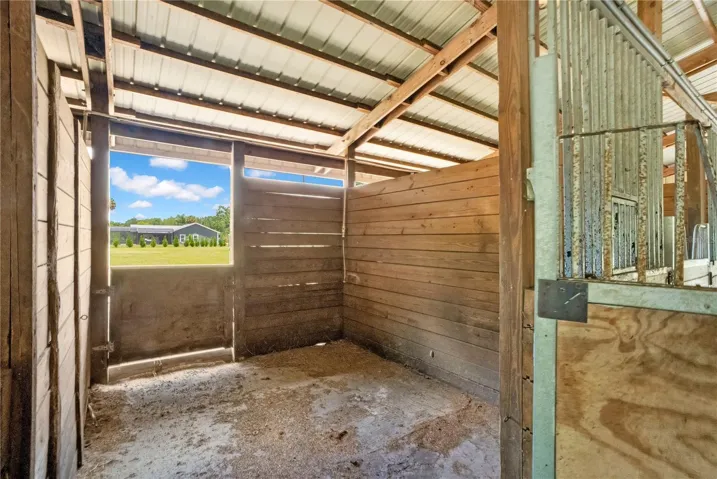 Interior of Horse Barn