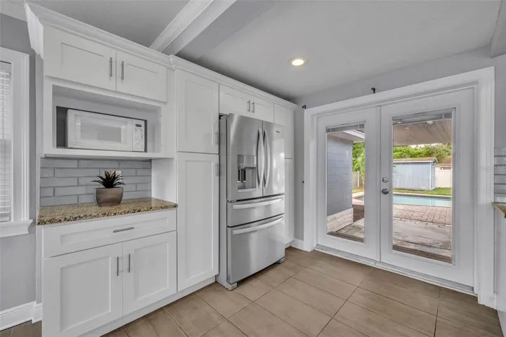 French Doors to backyard