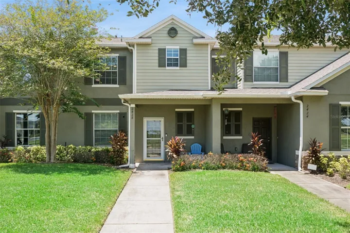 Welcoming front walk and covered porch