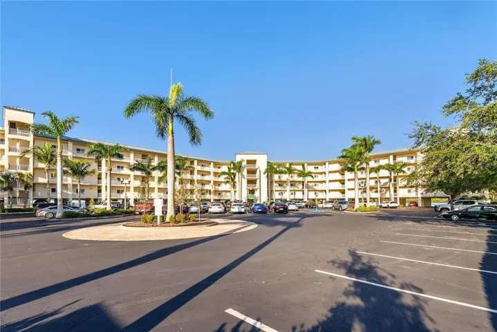 View of Boca Ciega Resort from parking lot