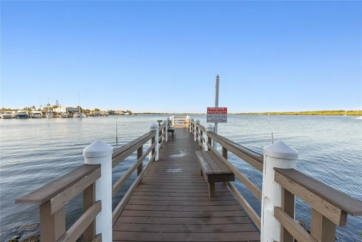 View of Boca Ciega Bay from dock