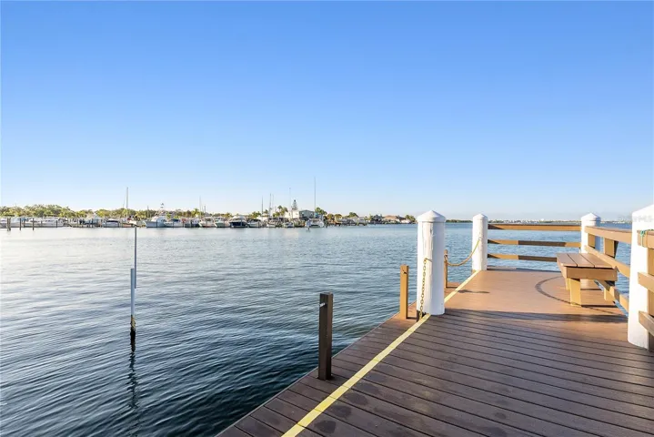 View of Boca Ciega Bay from dock
