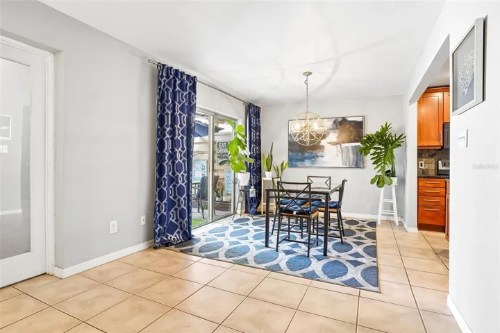 Just off the Dining area, you'll find a DEDICATED LAUNDRY ROOM complete with an included washer and dryer.