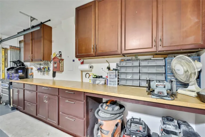 extensive work bench with amble storage