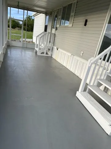 steps and patio have been repainted