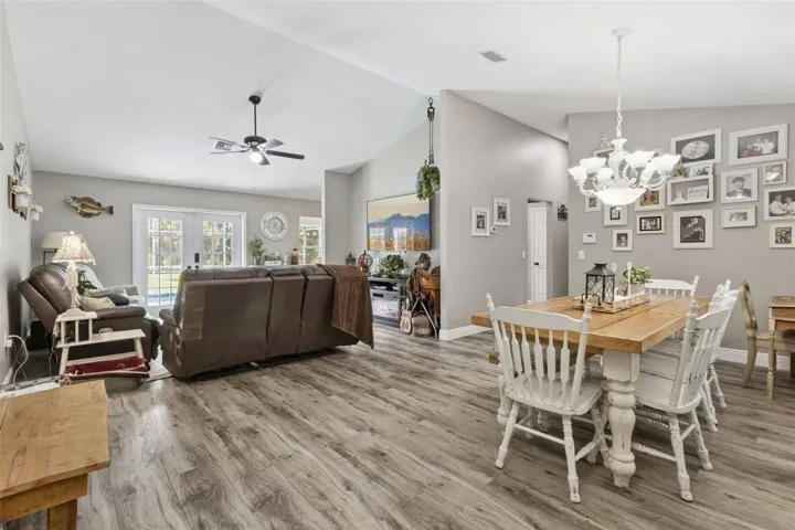 View from Foyer towards Dining/Living Room