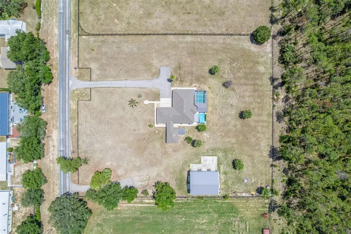 Aerial - 2.5 Fenced Acres