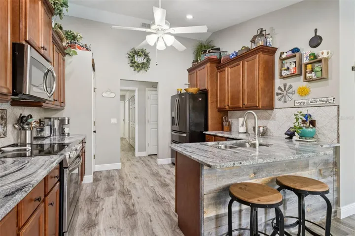 Kitchen towards Laundry/Garage