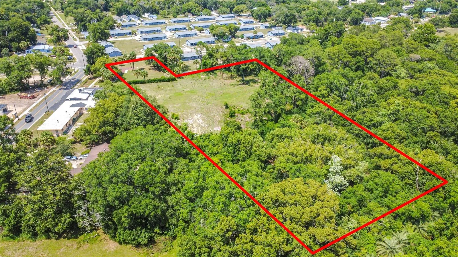 Parcel behind restaurant is 4.2 acres
