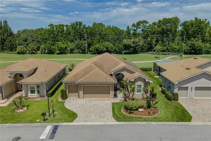 Front property drone view