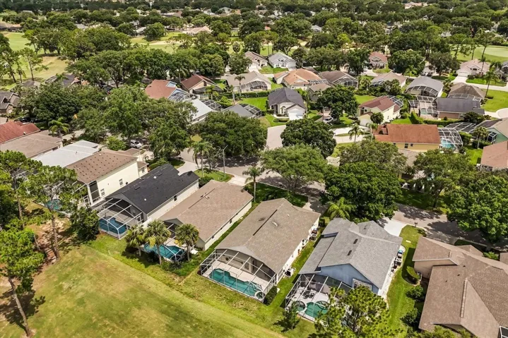 Bird's eye view showcasing the home's location within the neighborhood