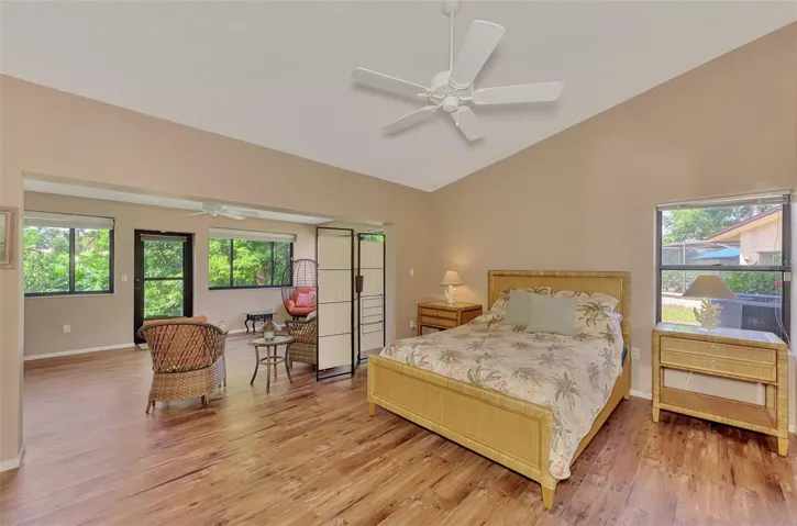Primary Bedroom with Private Sitting Area - Sun Room