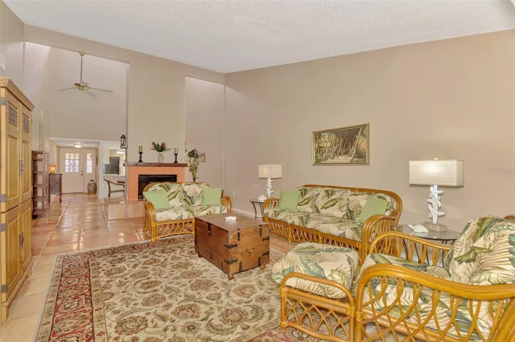 Great Room with Double Side Fireplace
