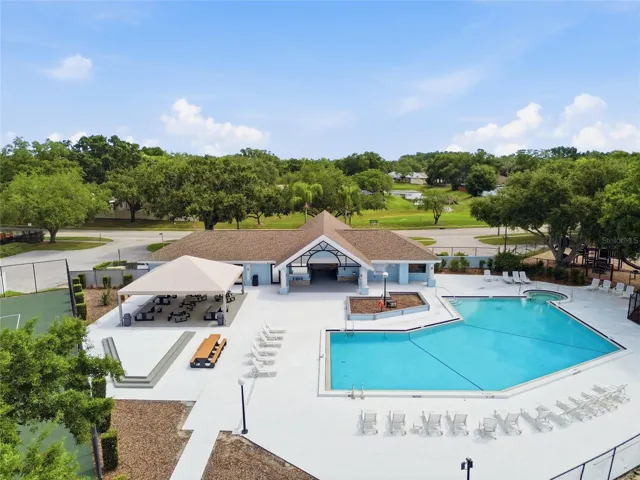 Aerial of Community Pool Area