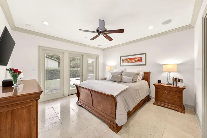 Primary Suite with private access to screened-in Lanai