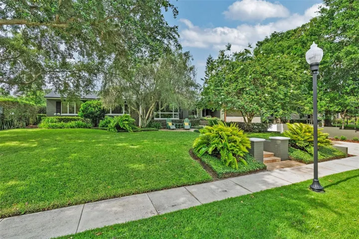 Expansive & elevated front yard